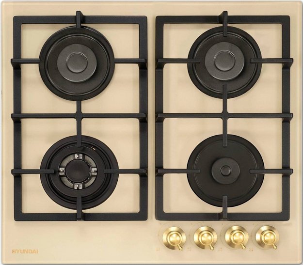 Газовая варочная панель Hyundai HHG 6434 BE (preview 1)