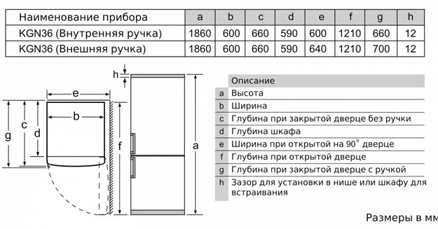 Холодильник с нижней морозильной камерой BOSCH KGN36NW21R (preview 7)