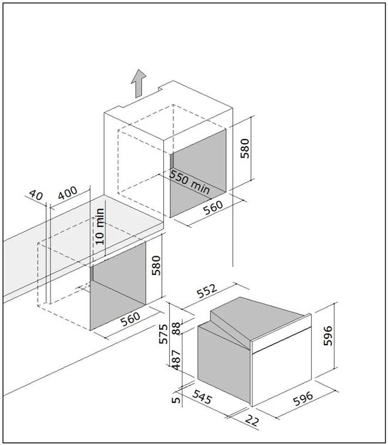 Духовой шкаф Barazza 1FVLTSI зеркальное стекло (preview 10)