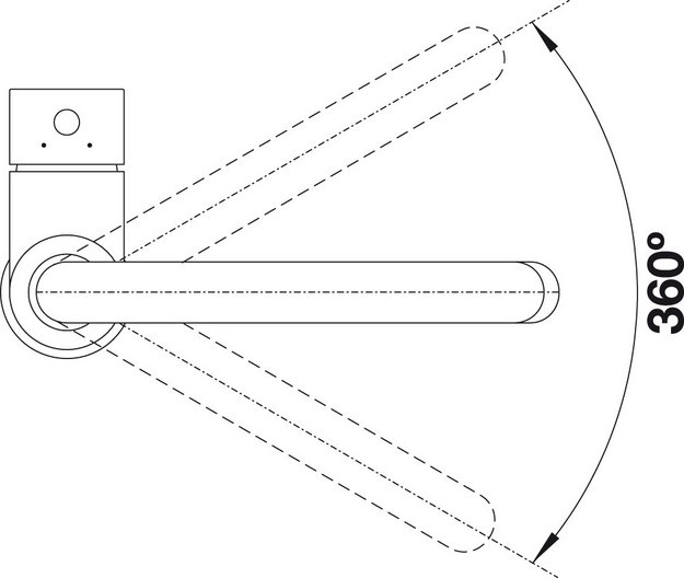 Смеситель Blanco MIDA 526649 Silgranit матовый черный (preview 4)