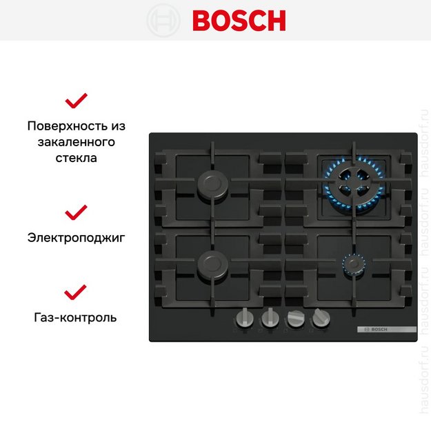 Газовая варочная панель Bosch PNH6B6K40 (preview 6)