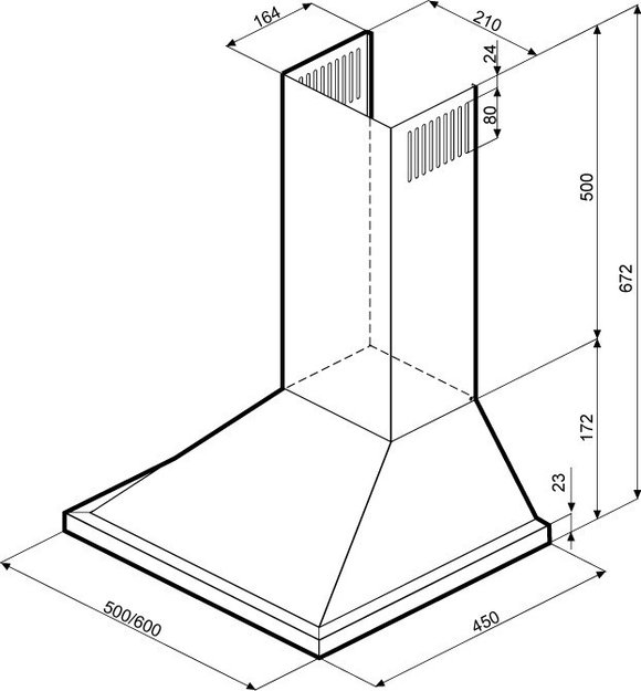 Вытяжка Krona BELLA 600 BLACK push button (preview 9)