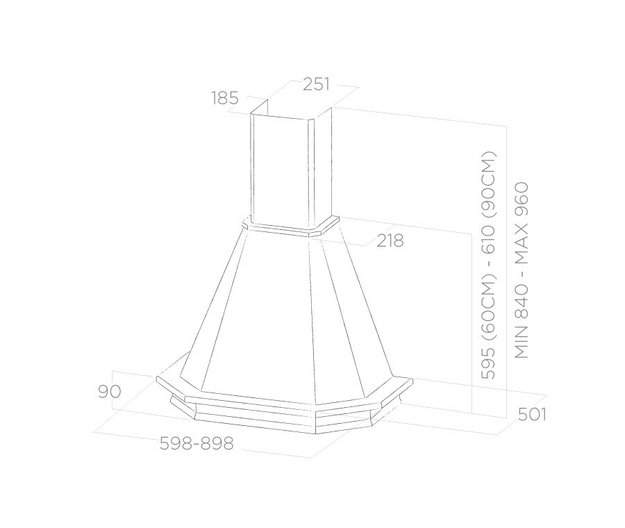 Вытяжка Elica EMERALD WH/A/60 T.GREZZO (preview 5)