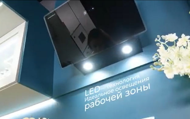Кухонная вытяжка MAUNFELD Cascada Push 60 черный (video 1)