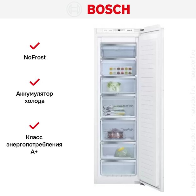 Встраиваемая морозильная камера Bosch GIN 81 AEF0 (preview 4)