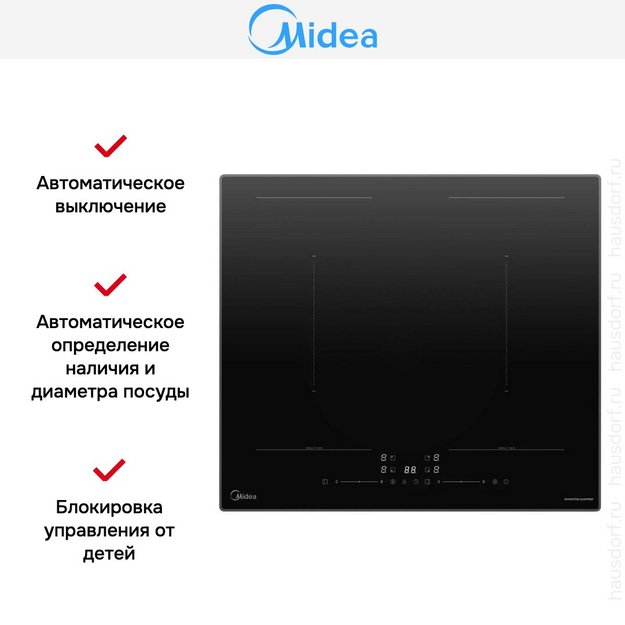 Варочная панель индукционная Midea MIH67783SB (preview 8)