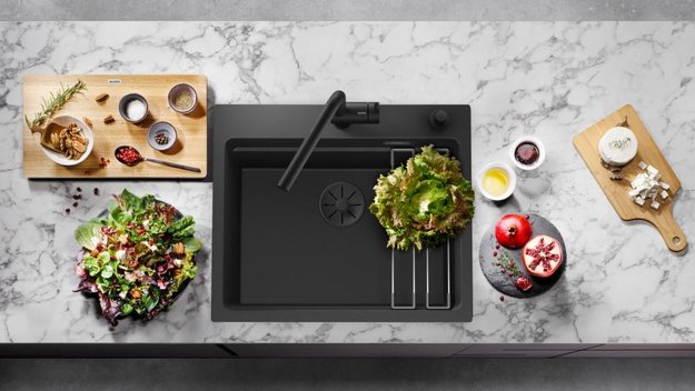 Набор декоративных элементов Blanco C-overflow и InFino® черный матовый одна чаша 239975 (preview 5)