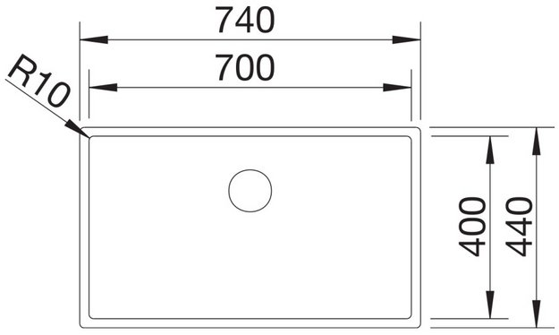 Мойка BLANCO CLARON 700-U нержавеющая сталь Durinox (preview 3)