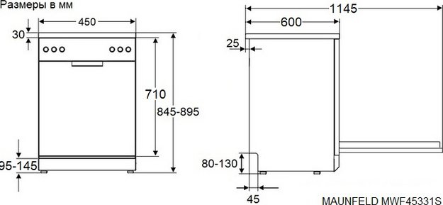 Посудомоечная машина Maunfeld MWF45331S (preview 13)