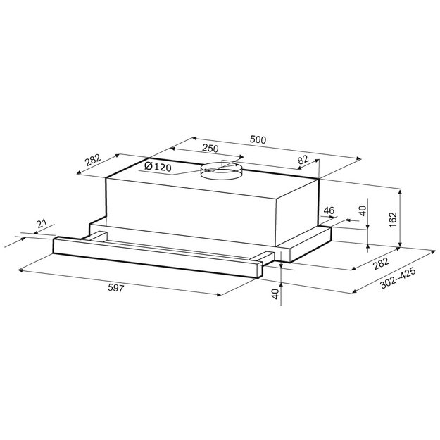 Встраиваемая вытяжка KRONA KERRY 600 BLACK PB V2 (preview 15)