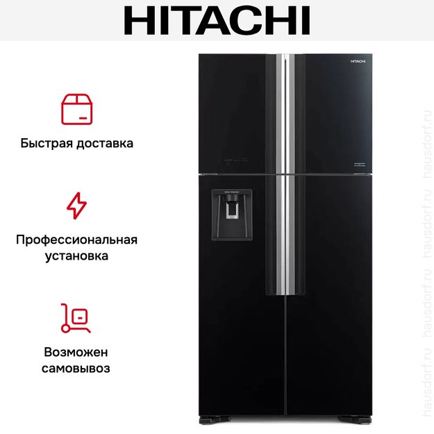 Холодильник Hitachi R-W 660 PUC7 GBK (preview 8)