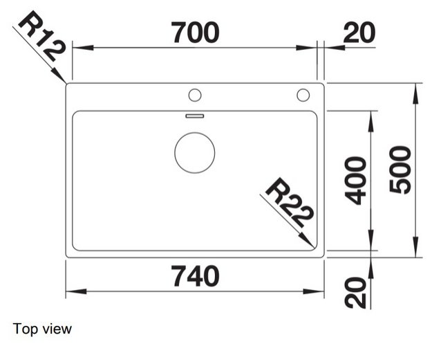 Мойка BLANCO ANDANO 700-IF/A нержавеющая сталь, клапан-автомат (preview 3)