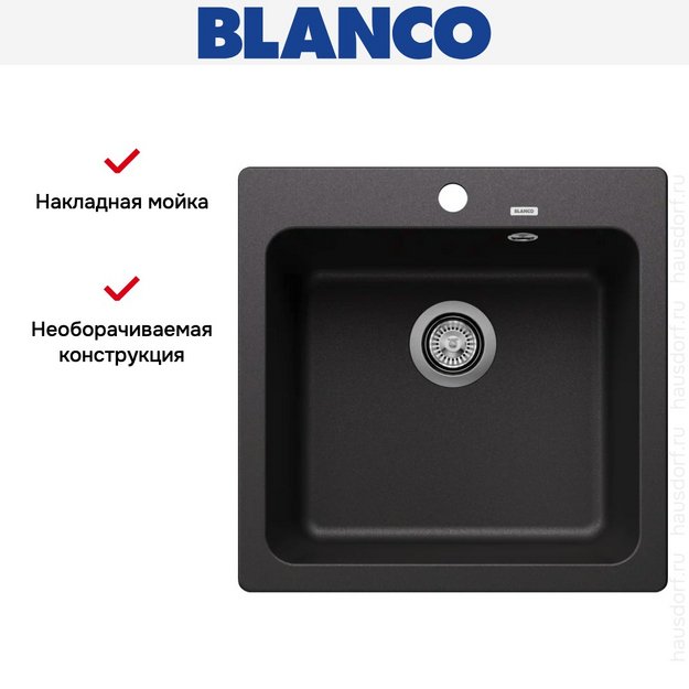 Мойка BLANCO NAYA 5 Silgranit антрацит (preview 8)