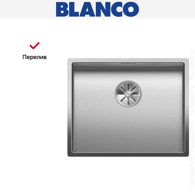 Мойка BLANCO CLARON 500-U нержавеющая сталь Durinox (preview 7)