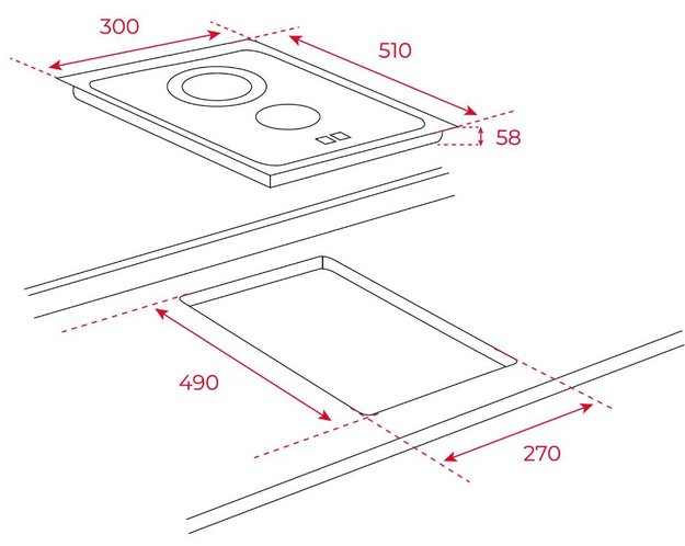 Стеклокерамическая варочная панель Teka TZC 32320 TTC BLACK (preview 2)