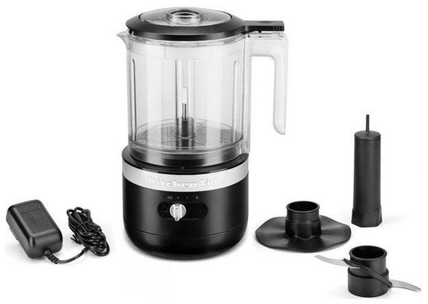 Кухонный мини-комбайн KitchenAid 5KFCB519EBM матовый черный (фото 3) Кухонный мини-комбайн KitchenAid 5KFCB519EBM матовый черный (preview 3)