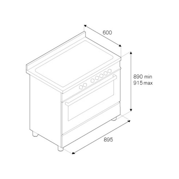 Варочный центр Bertazzoni MAS90 6 MFE S NE T (preview 4)