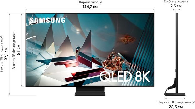 Телевизор Samsung QE65Q800TAUXRU (preview 11)