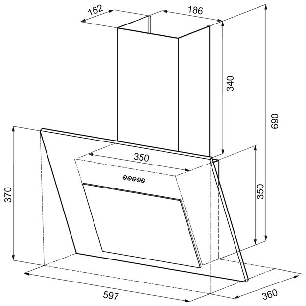 Вытяжка Krona FIONA E 600 white PB (preview 12)