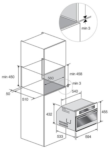Духовой шкаф Fulgor Milano FCO 4512 TM X (preview 4)