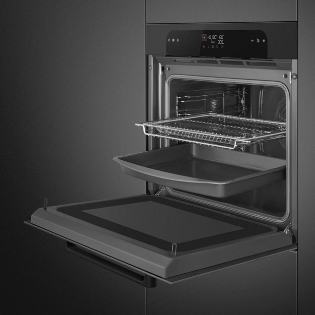 Духовой шкаф с функцией СВЧ Smeg SO6202M2B (preview 4)