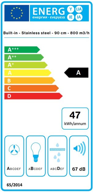 Встраиваемая вытяжка Falmec VIRGOLA NO-DROP TOUCH 90 (preview 8)