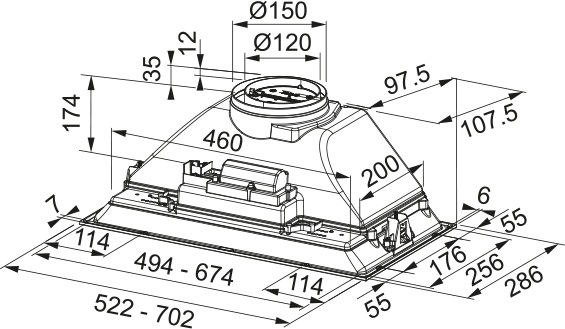Встраиваемая вытяжка Franke FBI 525 BK (preview 9)