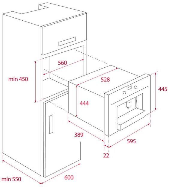 Встраиваемая кофемашина Teka CLC 855 GM STEAM GREY (preview 8)