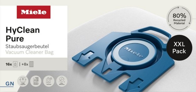 Комплект мешков-пылесборников Miele GN XXL HyClean Pure 3D (фото 2) Комплект мешков-пылесборников Miele GN XXL HyClean Pure 3D (preview 2)