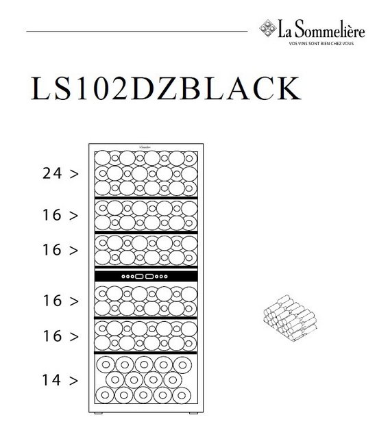 Винный шкаф La Sommeliere LS102DZBLACK (preview 13)