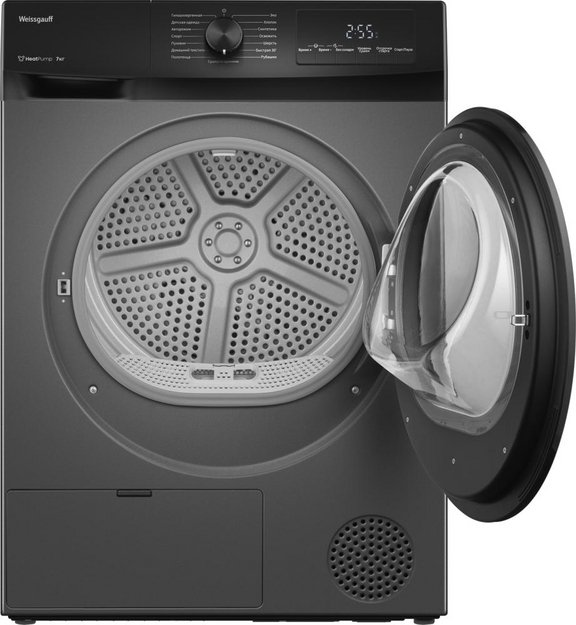 Сушильная машина Weissgauff WD 4948 Heat Pump Grey (preview 2)