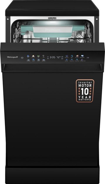 Посудомоечная машина Weissgauff DW 4539 Inverter Touch AutoOpen Black (preview 2)