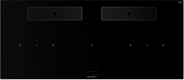 Индукционная варочная поверхность с вытяжкой Kuppersbusch KMI 12850.0 SR-S Black Velvet (preview 1)