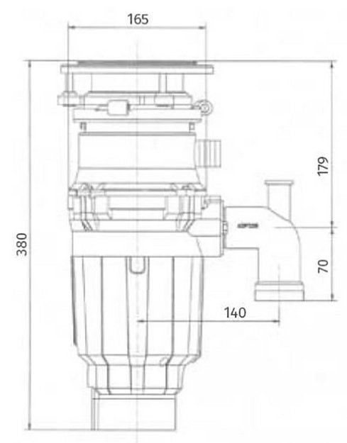 Измельчитель пищевых отходов Bone Crusher BC 700 (preview 9)