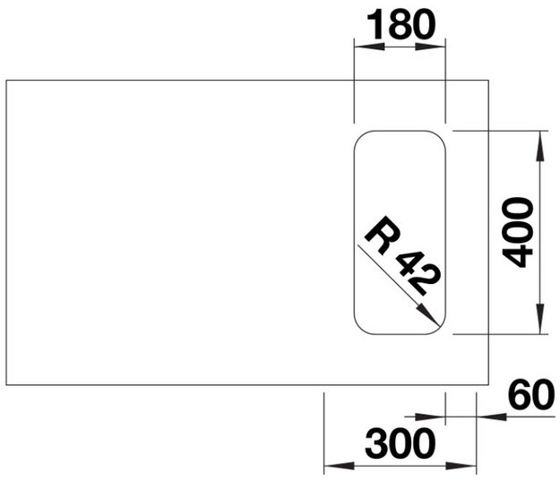 Мойка BLANCO SOLIS 180-U нержавеющая сталь (preview 3)
