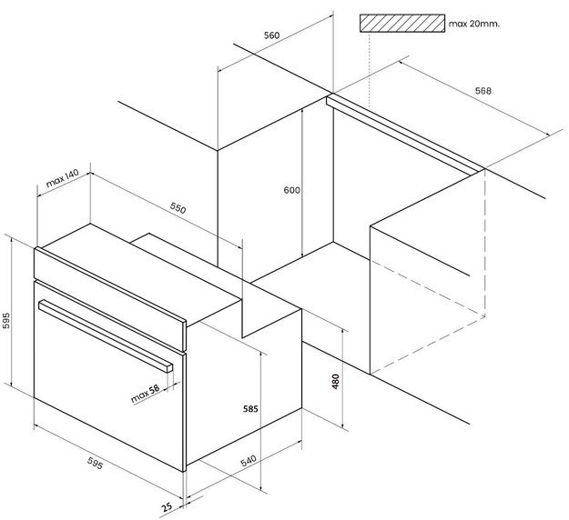 Духовой шкаф Kuppersberg SR 605 C Bronze (preview 7)