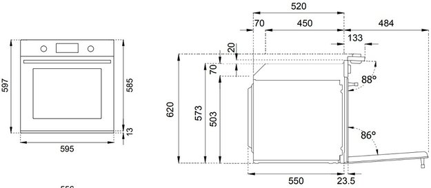 Духовой шкаф с паром Bertazzoni F6011MODVPTZ/23 (фото 6) Духовой шкаф с паром Bertazzoni F6011MODVPTZ/23 (preview 6)