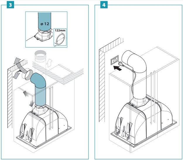 Встраиваемая вытяжка Falmec BUILT-IN BURANO 70 INOX (preview 4)