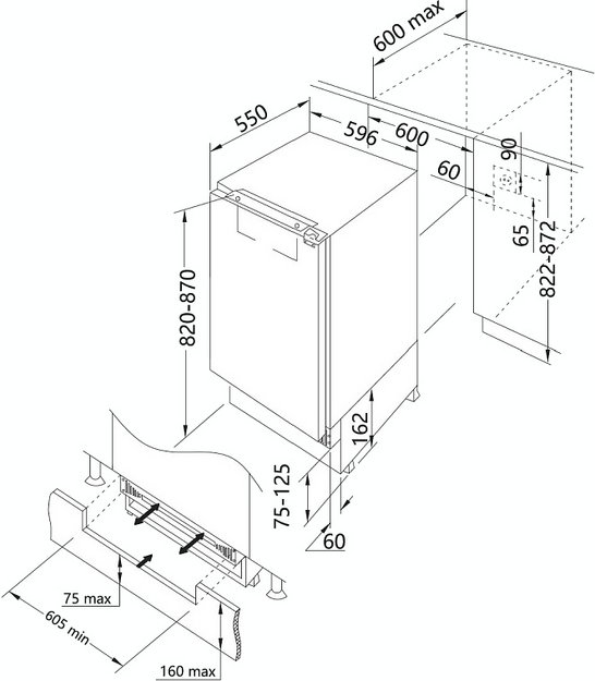Встраиваемый холодильник Korting KSI 8159 (preview 5)