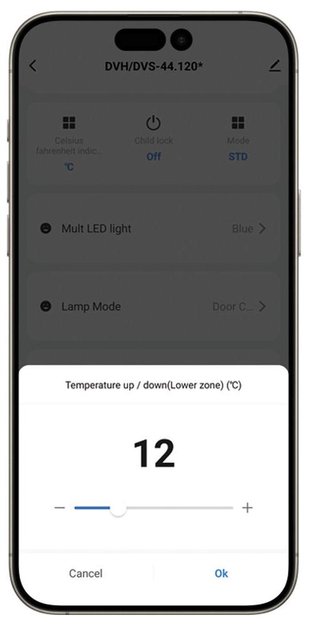 Встраиваемый винный шкаф Dunavox DVN-44.120DB.TO (фото 3) Встраиваемый винный шкаф Dunavox DVN-44.120DB.TO (preview 3)