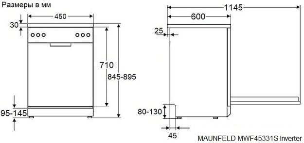 Посудомоечная машина Maunfeld MWF45331S Inverter (preview 13)