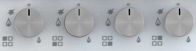 Газовая стеклянная варочная панель Korting HGG 6722 CTW (preview 3)