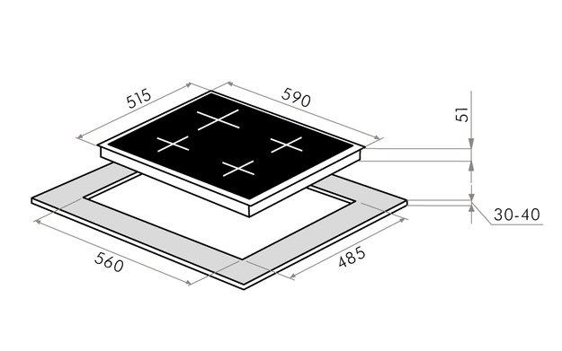 Газовая варочная панель MAUNFELD EGHE.64.43CBG.R/G (preview 20)
