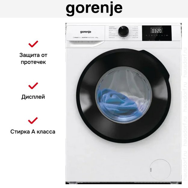 Стиральная машина Gorenje W1NGPI72SBS/C (preview 5)