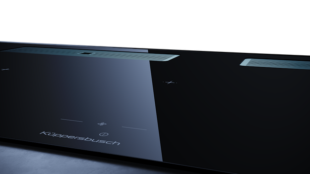 Индукционная варочная поверхность с вытяжкой Kuppersbusch KMI 12850.0 SR-E Stainless steel (preview 5)