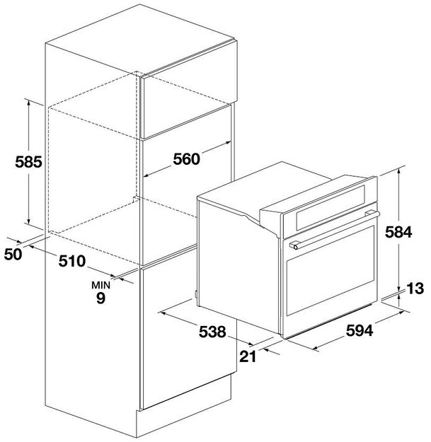 Духовой шкаф Fulgor Milano FCO 6215 TEM WH (preview 7)