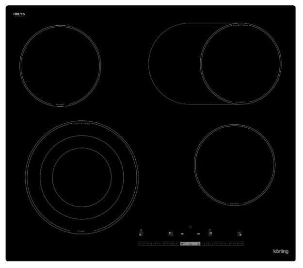 Электрическая варочная панель Korting HK 63910 B (preview 2)
