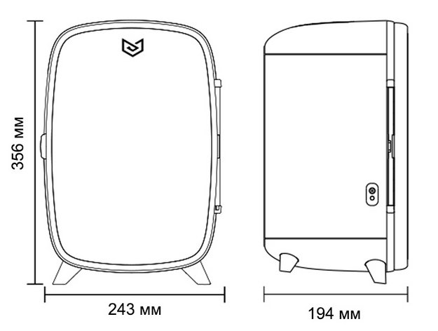 Холодильник для косметики и напитков Meyvel MB-06C1W (preview 5)