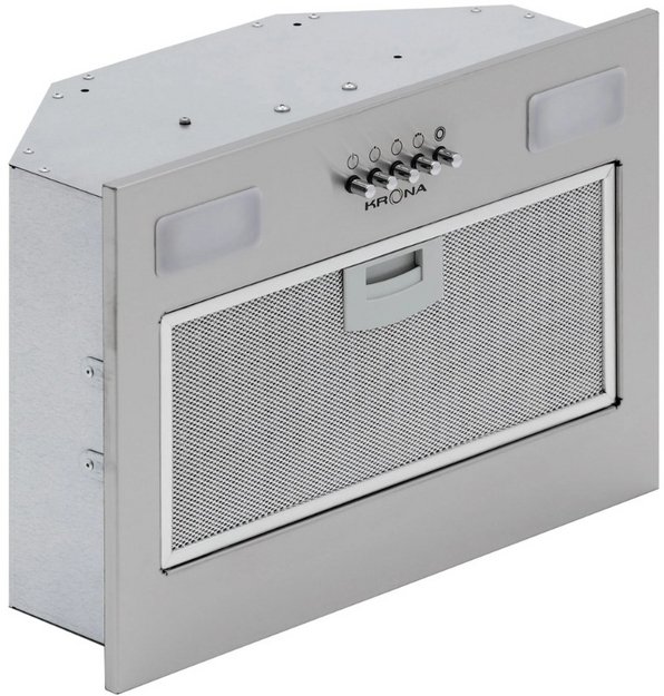 Встраиваемая вытяжка Krona Кейт 400 нержавеющая сталь, кнопочная (Kate 400 Inox PB) (preview 2)