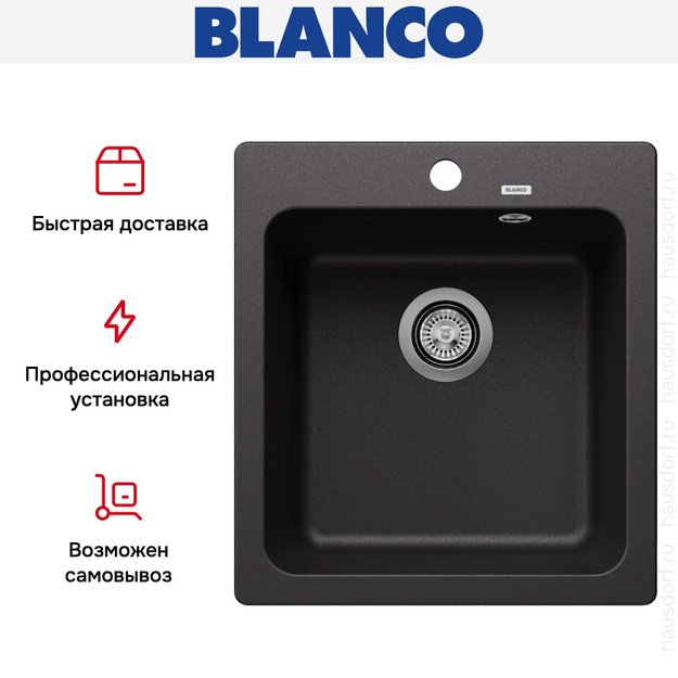 Мойка BLANCO NAYA 45 Silgranit антрацит (preview 9)